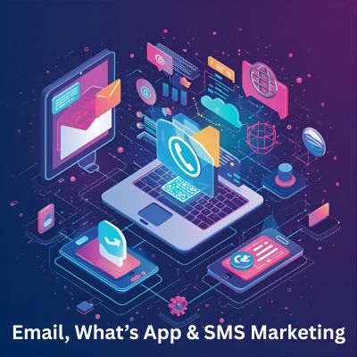 email, what’s app & sms marketing